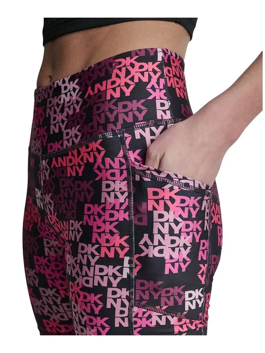 Велосипедные шорты с принтом DKNY Sport, Dk Logo Scatter Punc — изображение 2 из 5
