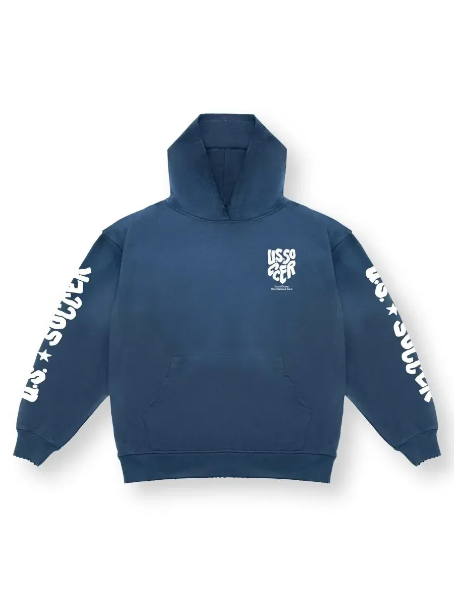 Худи оверсайз Celebrate с принтом Uscape Apparel — изображение 2 из 3, темно-синий