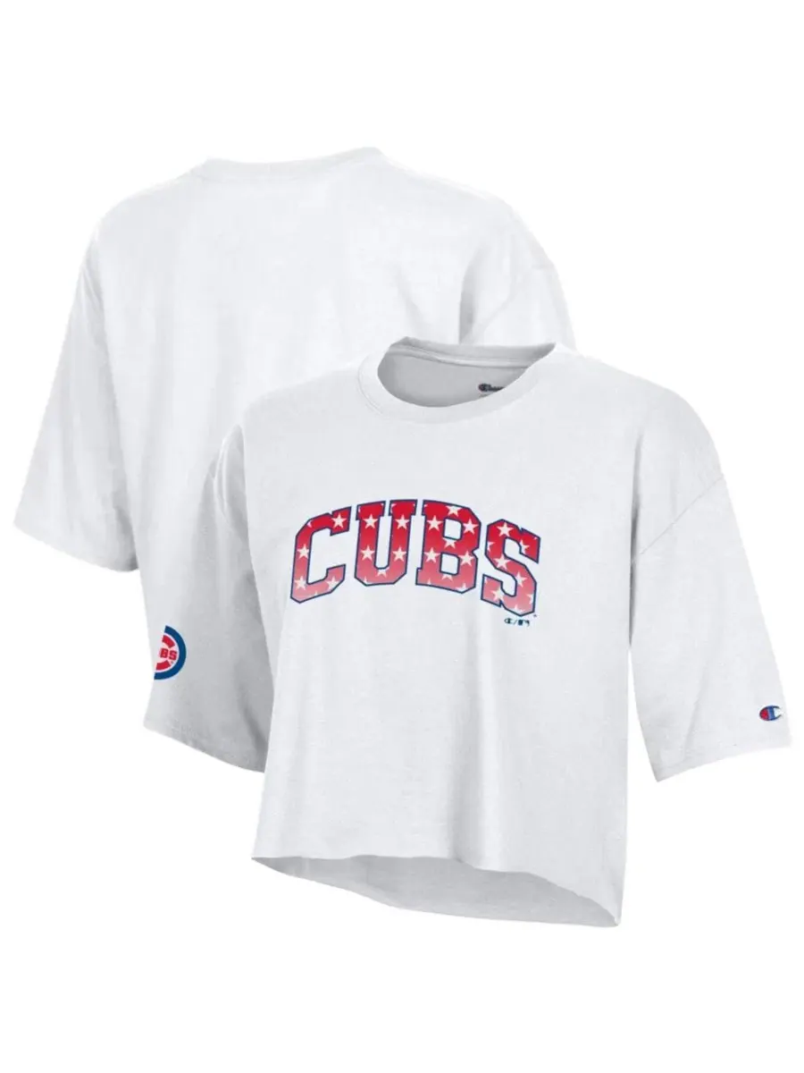 Футболка женская с кроп-кроем Champion Chicago Cubs