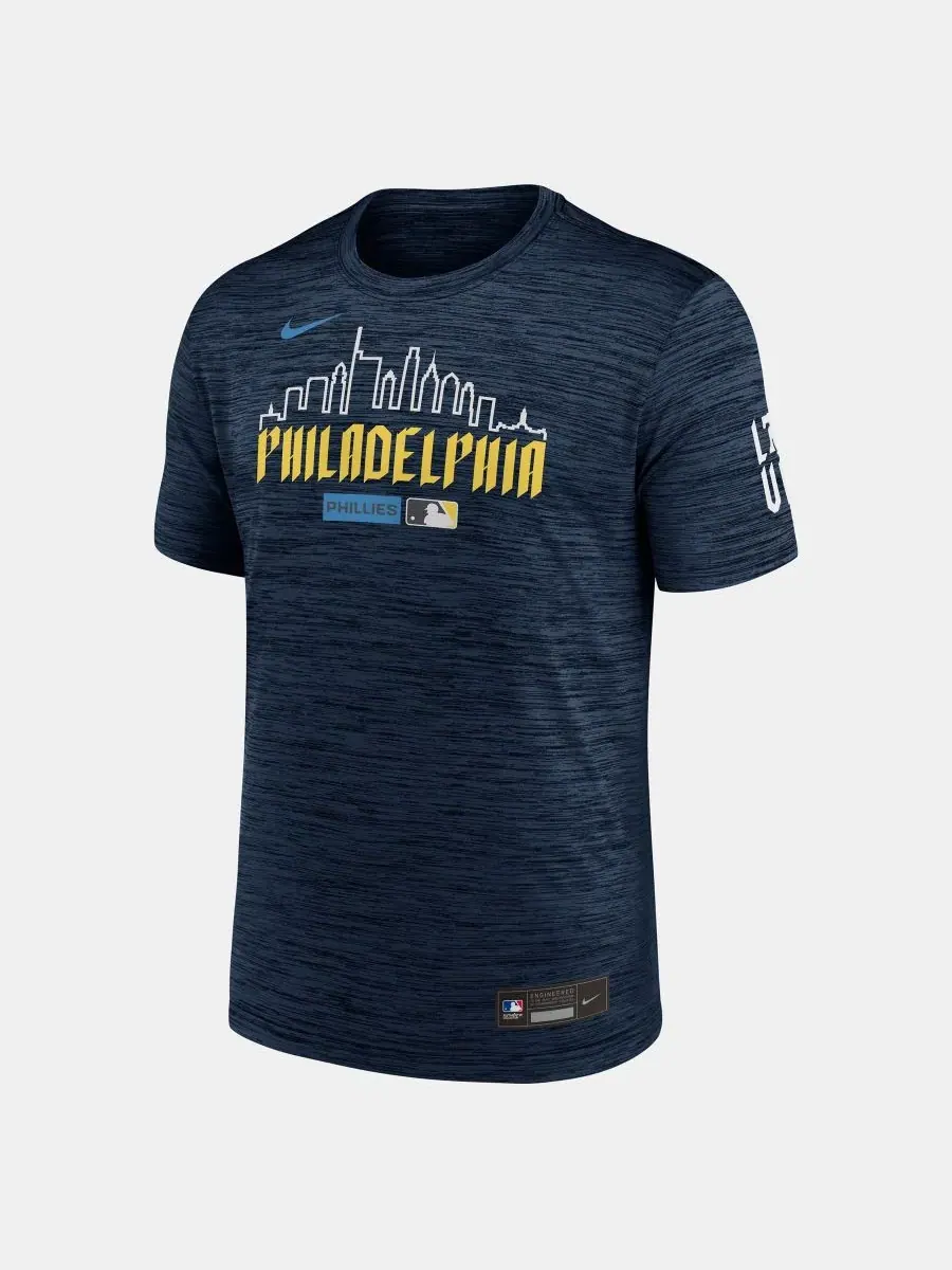 Футболка Nike с принтом, модель Philadelphia Phillies Authentic Collection City Connect Velocity — изображение 3 из 4