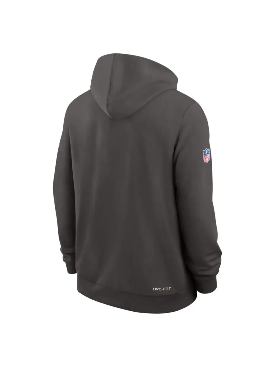 Толстовка с капюшоном Nike с флисом и технологией Dri-FIT — изображение 3 из 3, серебристый