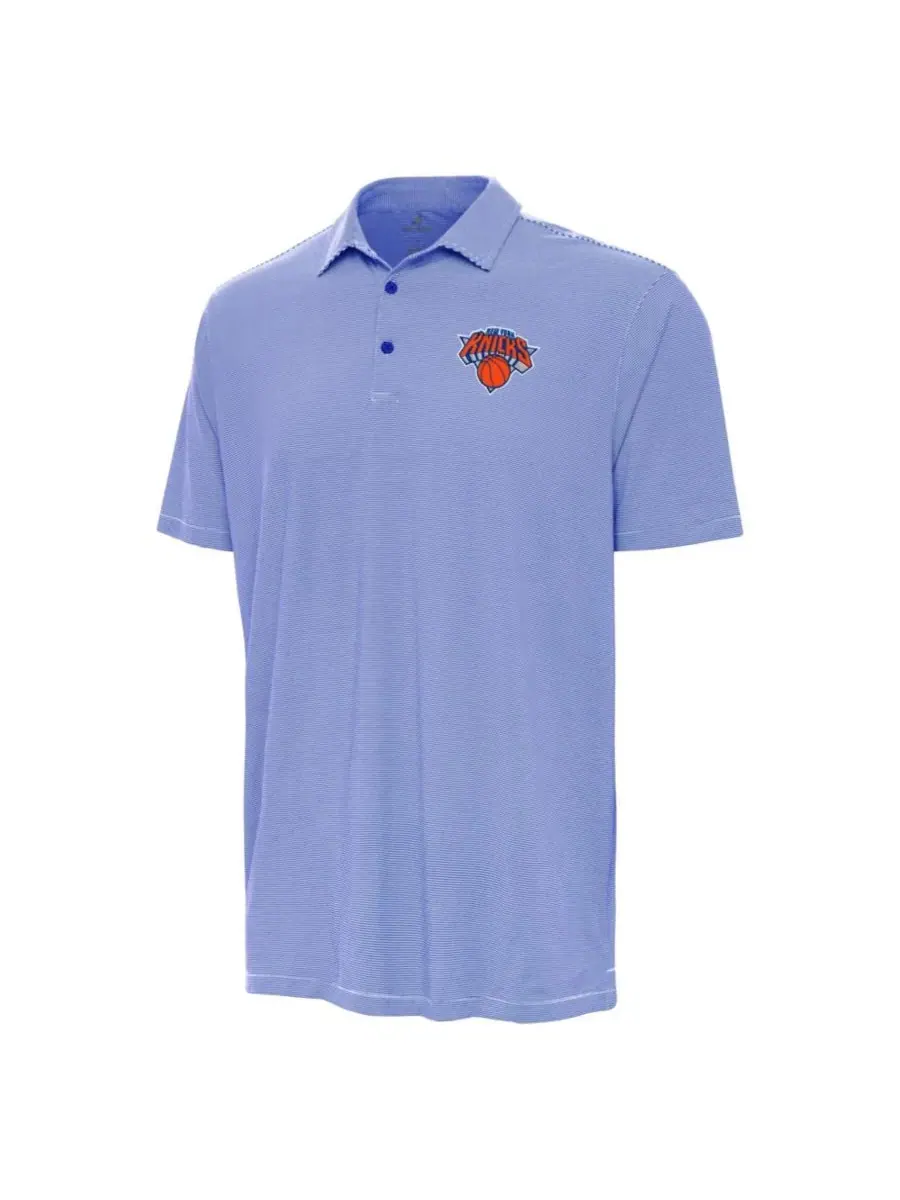 Мужская поло с микрополоской New York Knicks Twine Antigua