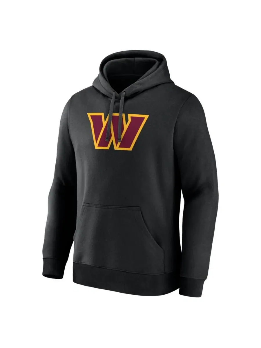 Худи с принтом Primary Logo Washington Commanders Logo Athletic — изображение 2 из 3, черный