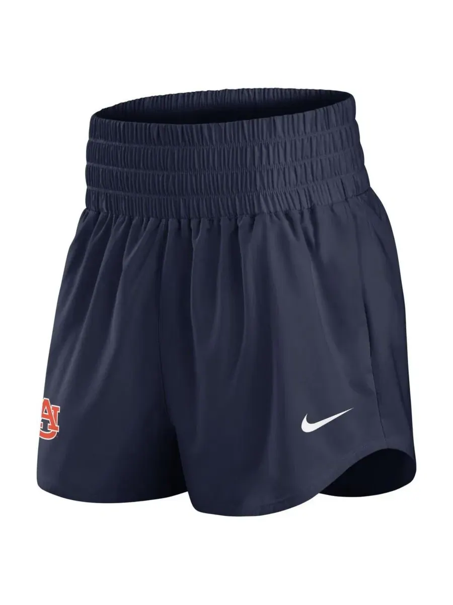 Шорты с высокой посадкой Nike Auburn Tigers Performance One Dri-FIT — изображение 2 из 5, темно-синий