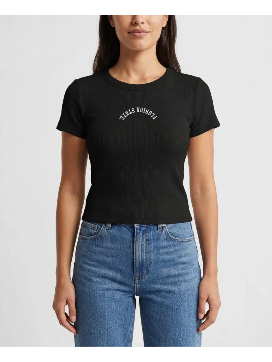 Женская футболка с вышивкой Upside Down Embroidery Uscape Apparel