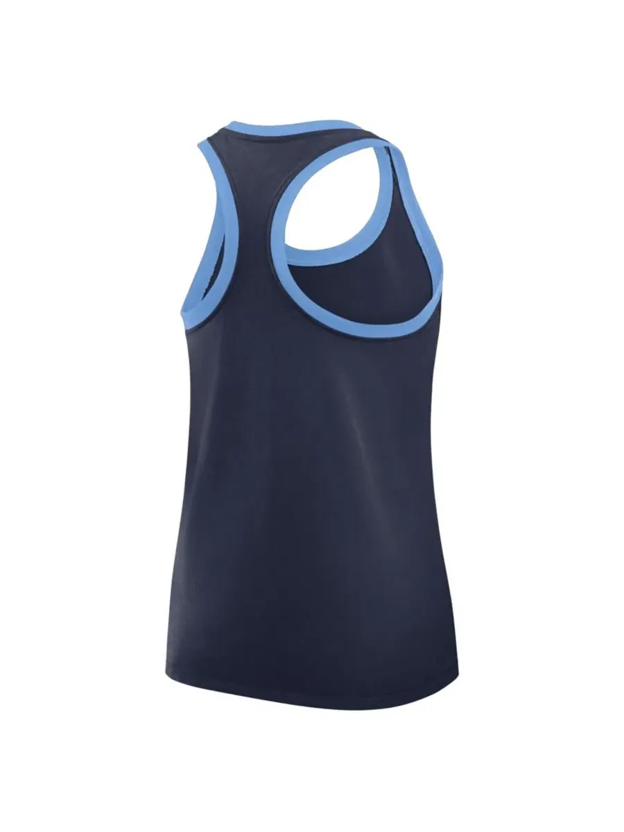 Майка-топ без рукавов с принтом Uni Name Tri-Blend Dri-FIT Racerback Tank Top Jordan — изображение 3 из 5, темно-синий
