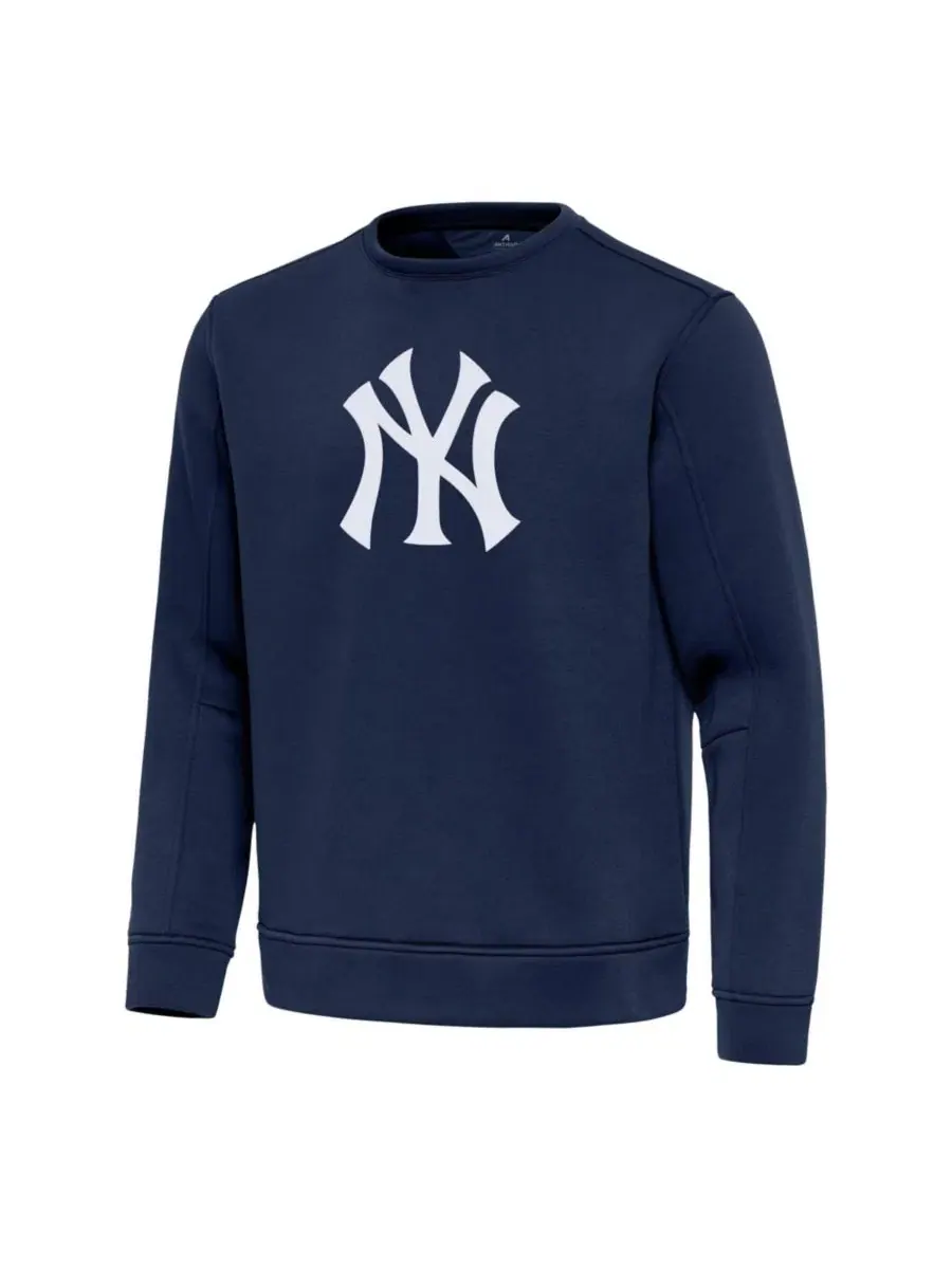 Легкий пуловер из флиса с длинным рукавом New York Yankees Relevant Antigua — изображение 2 из 3, темно-синий