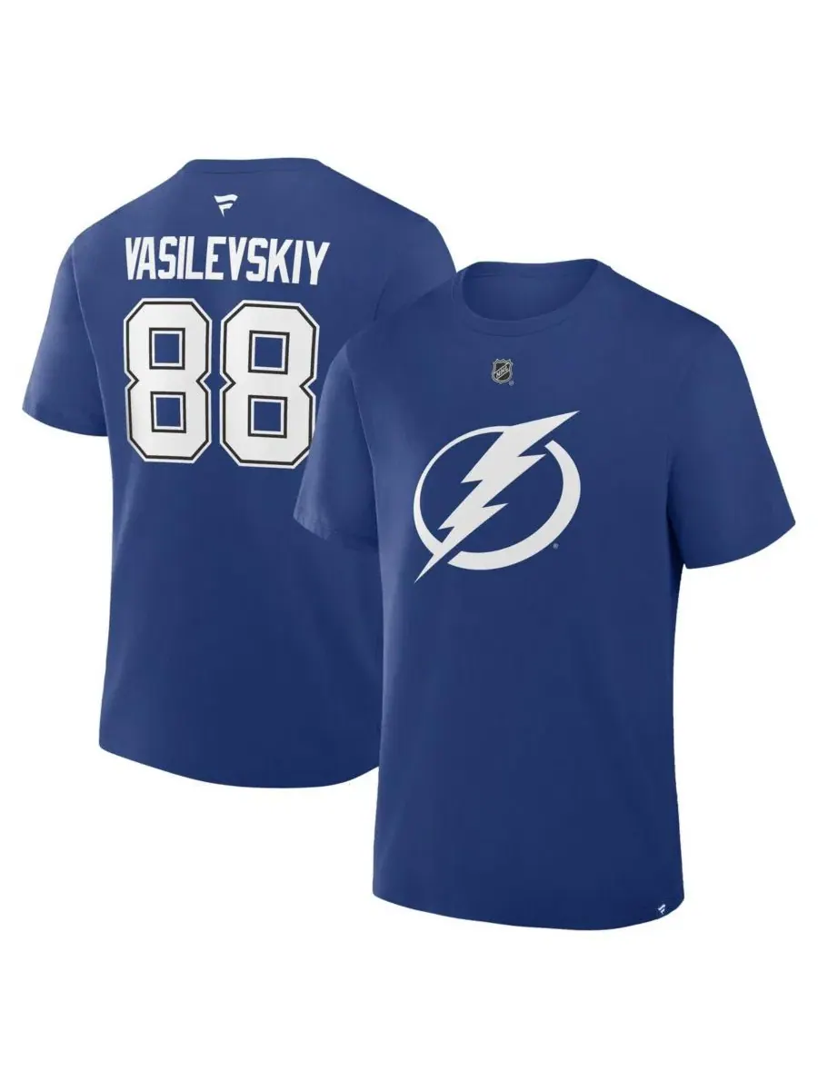Футболка с длинным рукавом с принтом Andrei Vasilevskiy Fanatics