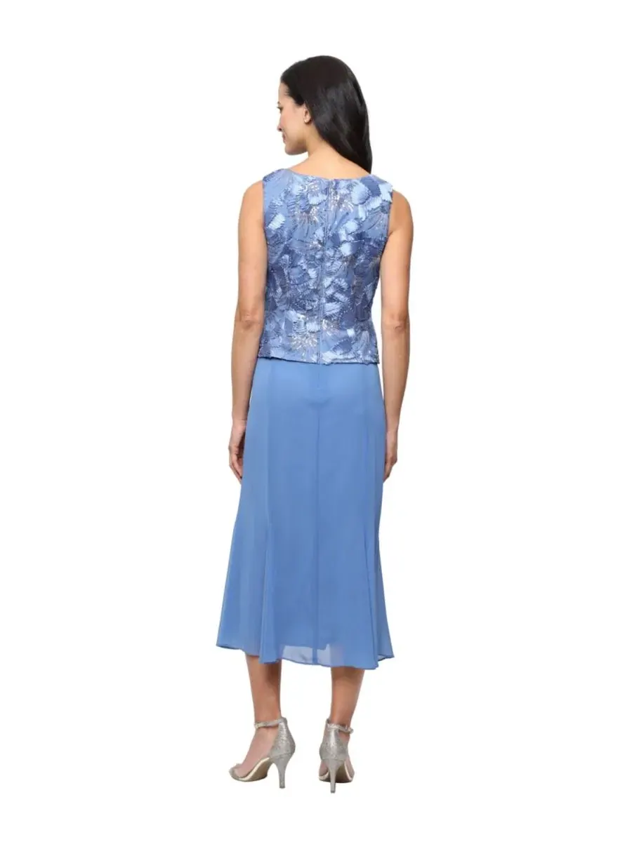 Комплект из платья и жакета, 2 предмета, Petite Scoop Neck Dress and Soutache Open Jacket Alex — изображение 5 из 5