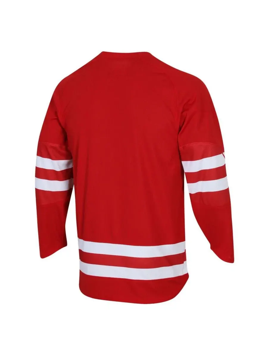 Мужская красная реплика хоккейной майки команды Wisconsin Badgers Under Armour — изображение 3 из 3, красный