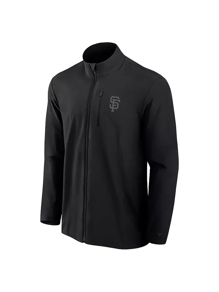 Мужская черная тканая куртка San Francisco Giants Front Office с застежкой-молнией Fanatics — изображение 3 из 3