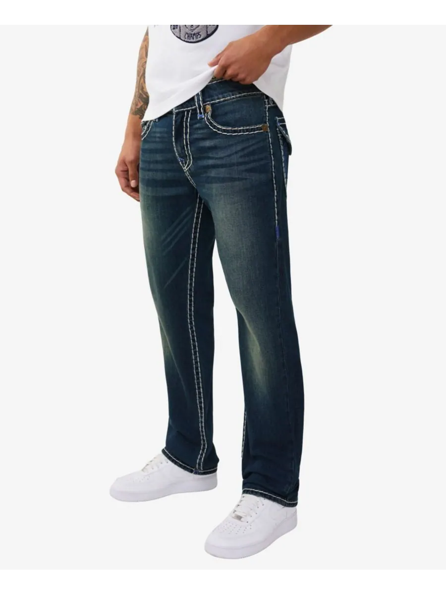 Мужские джинсы Ricky Straight Super T Flap True Religion, Riff Grunge Dark Wash — изображение 2 из 3