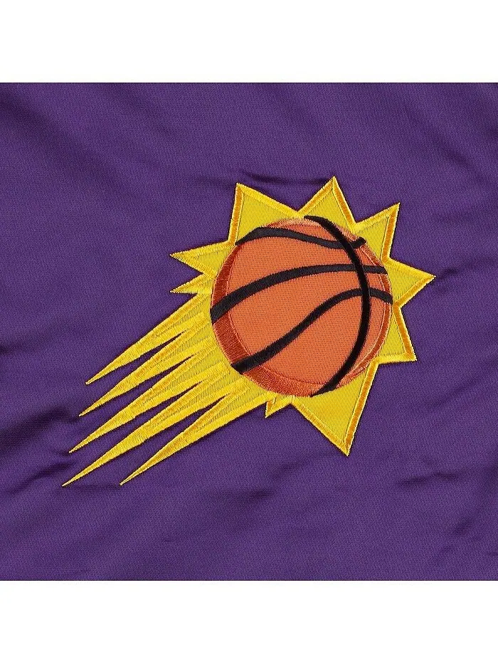 Мужская фиолетовая университетская куртка с застежкой на пуговицы Phoenix Suns Pick and Roll — изображение 2 из 4, фиолетовый