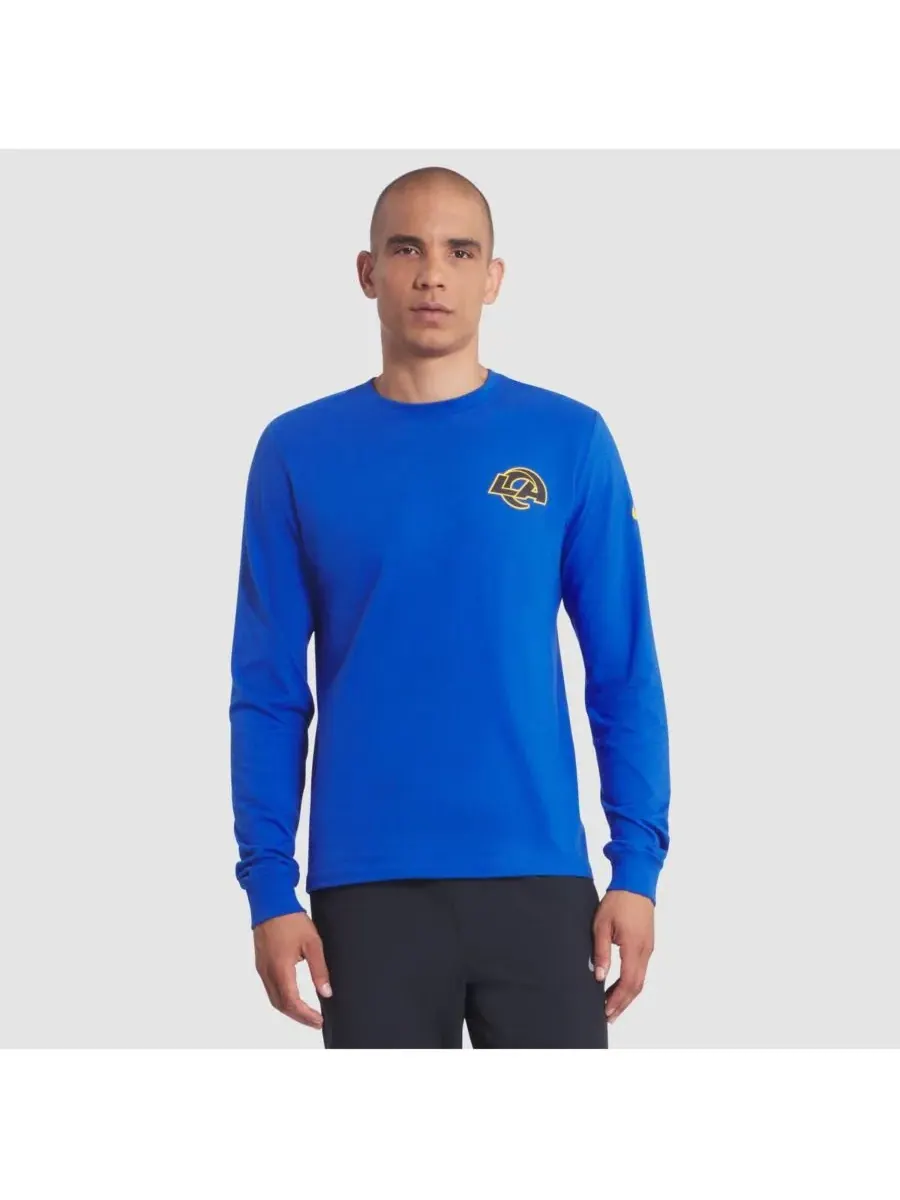 Мужская футболка с длинным рукавом Royal Los Angeles Rams 2025 Rivalries Collection Essential Nike