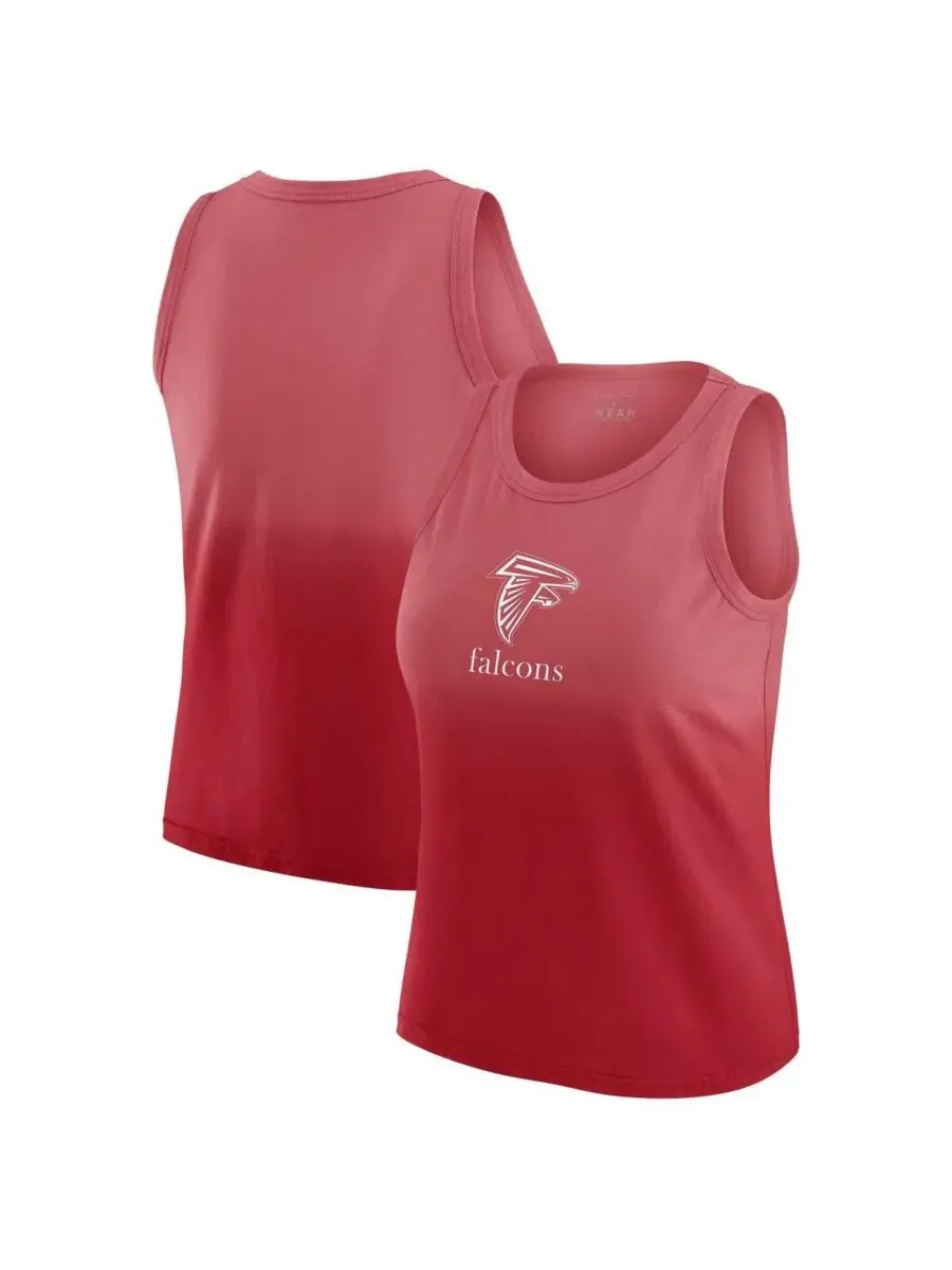 Женская майка x Gracie Hunt Scarlet Atlanta Falcons Ombre WEAR by Erin Andrews