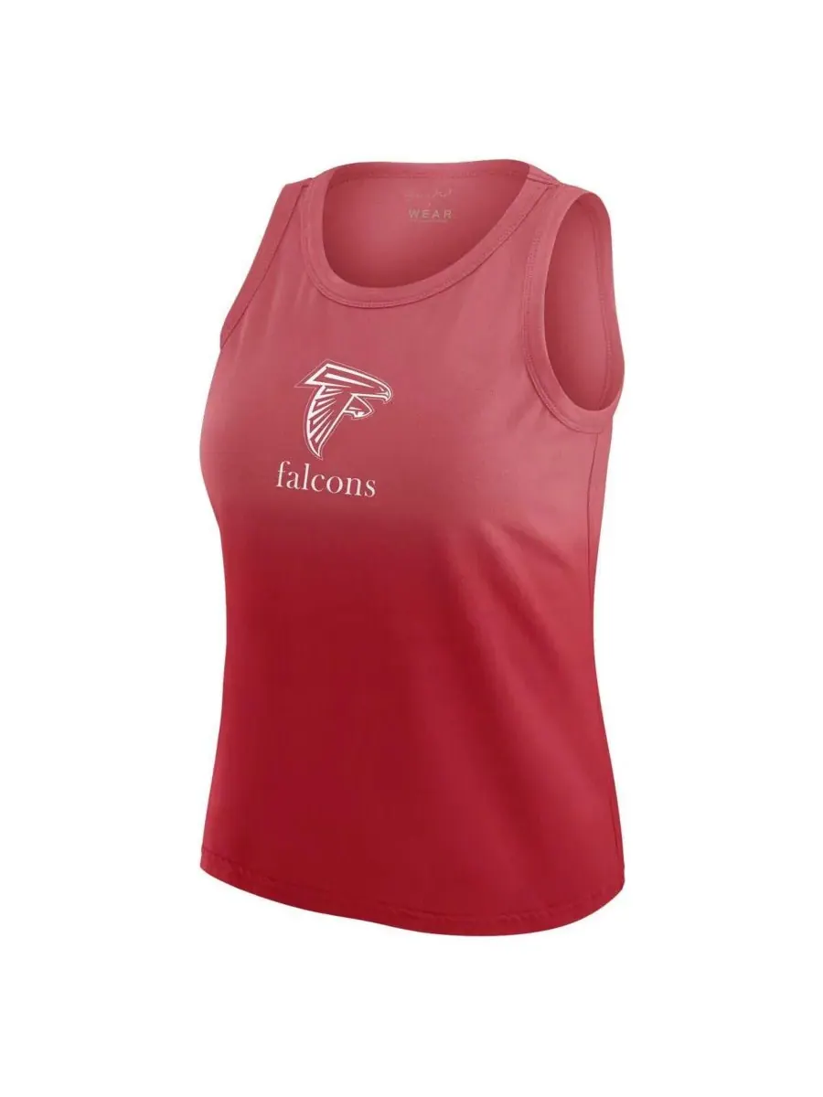 Женская майка x Gracie Hunt Scarlet Atlanta Falcons Ombre WEAR by Erin Andrews — изображение 2 из 3, алый