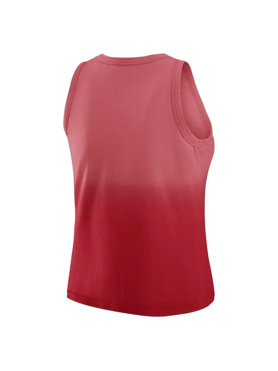 Женская майка x Gracie Hunt Scarlet Atlanta Falcons Ombre WEAR by Erin Andrews — изображение 3 из 3, алый