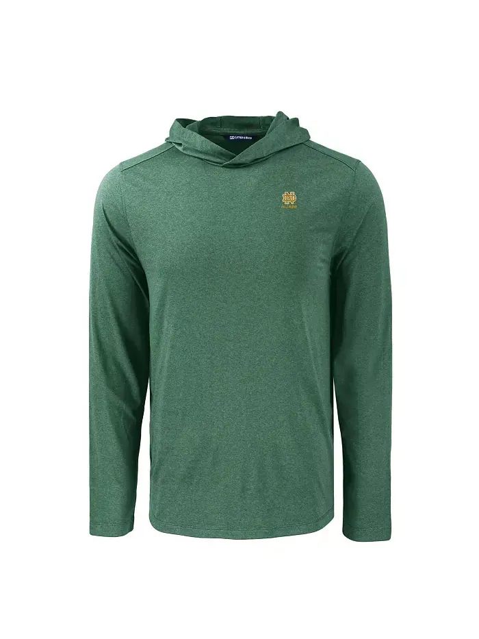 Мужская зеленая толстовка с длинным рукавом Notre Dame Fighting Irish Coastline Epic Comfort Eco — изображение 3 из 3