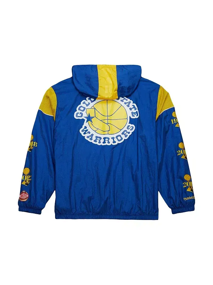 Мужская и женская ветровка Royal Golden State Warriors Hardwood Classics Team OG 3.0 с — изображение 3 из 5