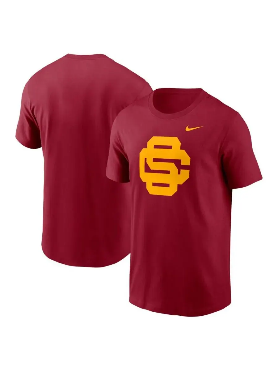 Мужская футболка с логотипом бейсбольной команды USC Trojans Cardinal Nike