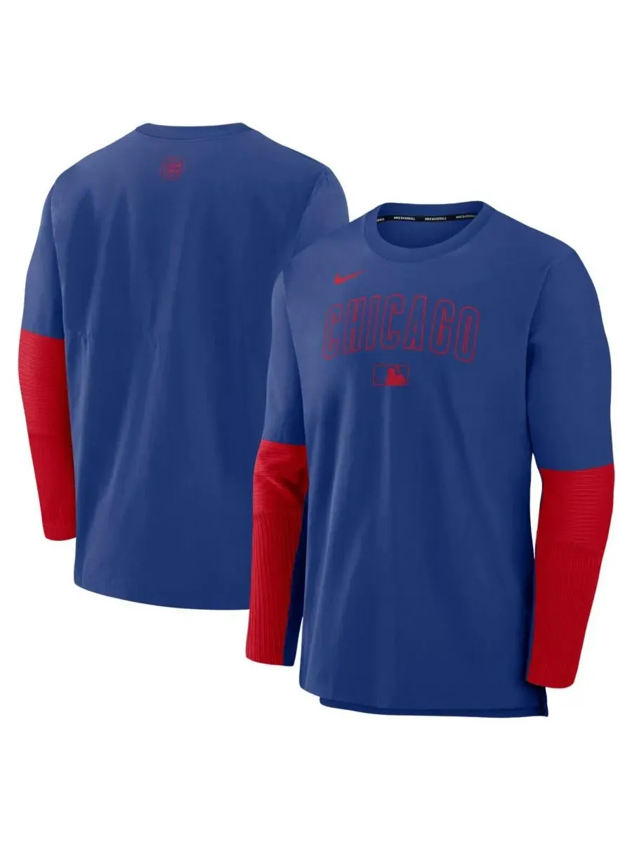 Nike Мужская толстовка-пуловер из легкой ткани Tri-Blend Performance с королевским красным цветом