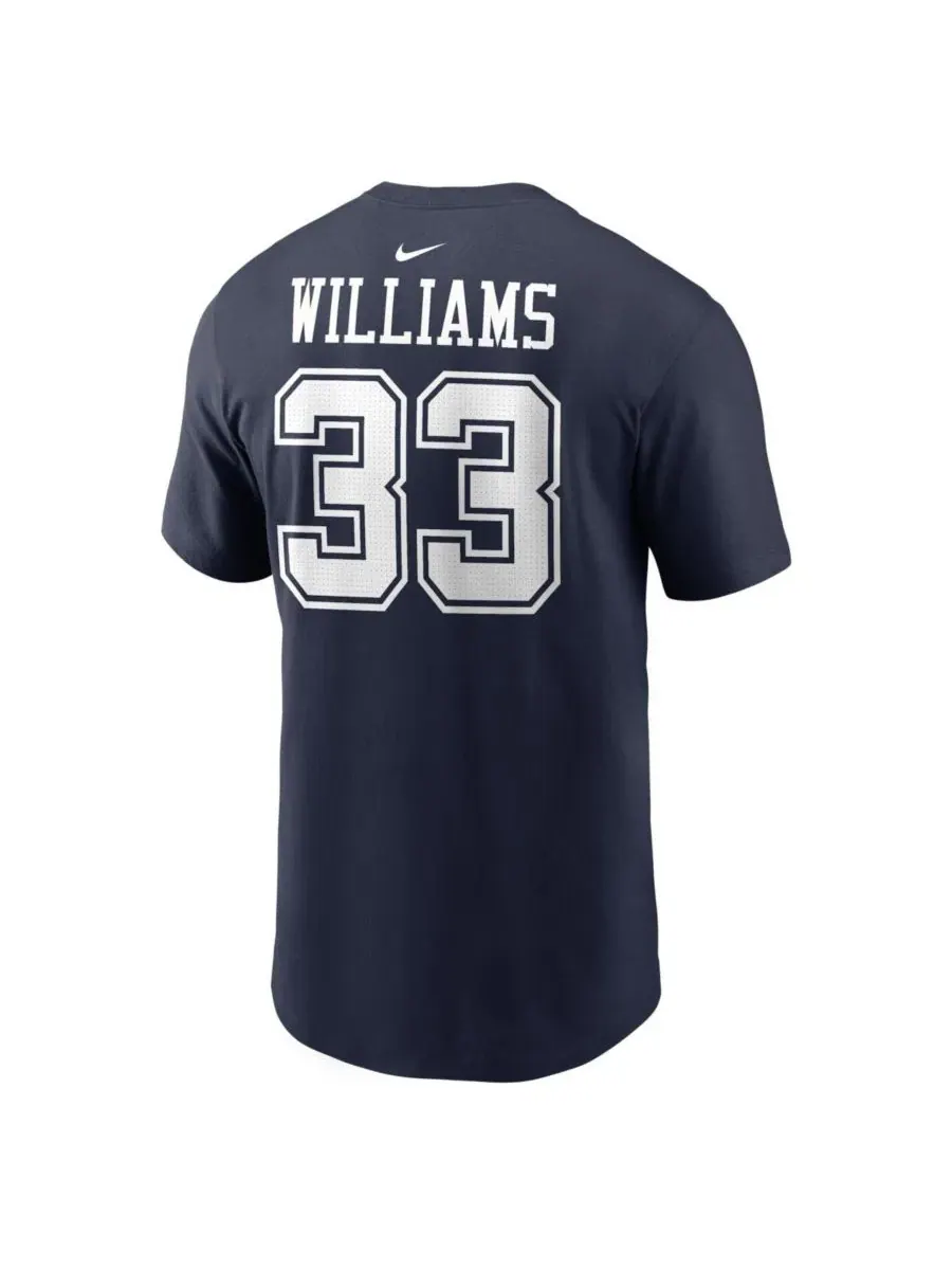 Футболка с длинным рукавом Javonte Williams Navy Dallas Cowboys Nike — изображение 3 из 3, темно-синий