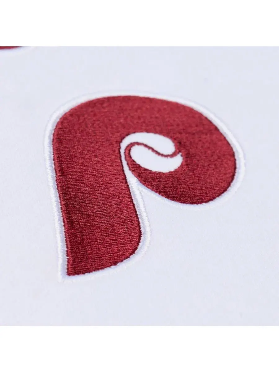 Мужской свитшот Arctic Fleece с логотипом Philadelphia Phillies Mitchell & Ness — изображение 2 из 4, белый