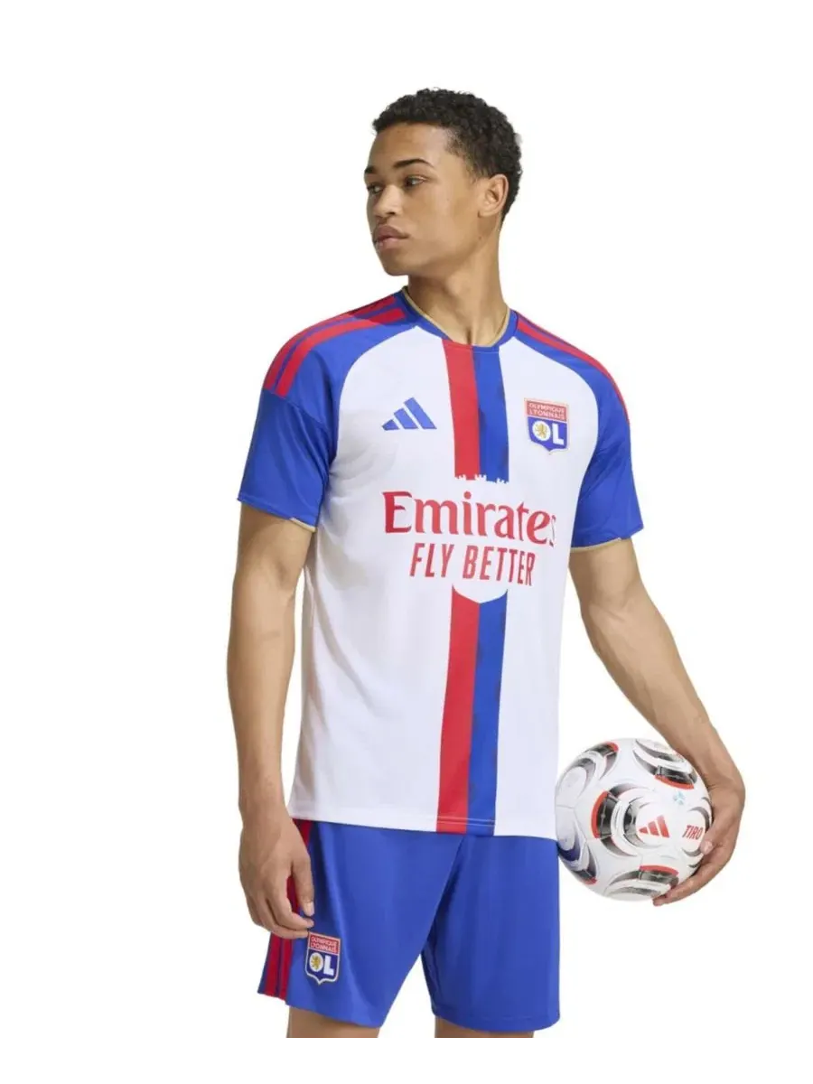 Футболка для болельщиков с длинным рукавом Olympique Lyonnais Home 2026/27 Replica Jersey adidas