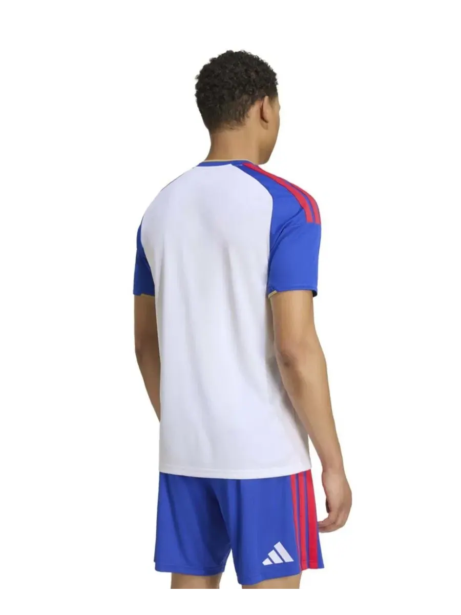 Футболка для болельщиков с длинным рукавом Olympique Lyonnais Home 2026/27 Replica Jersey adidas — изображение 2 из 7, белый