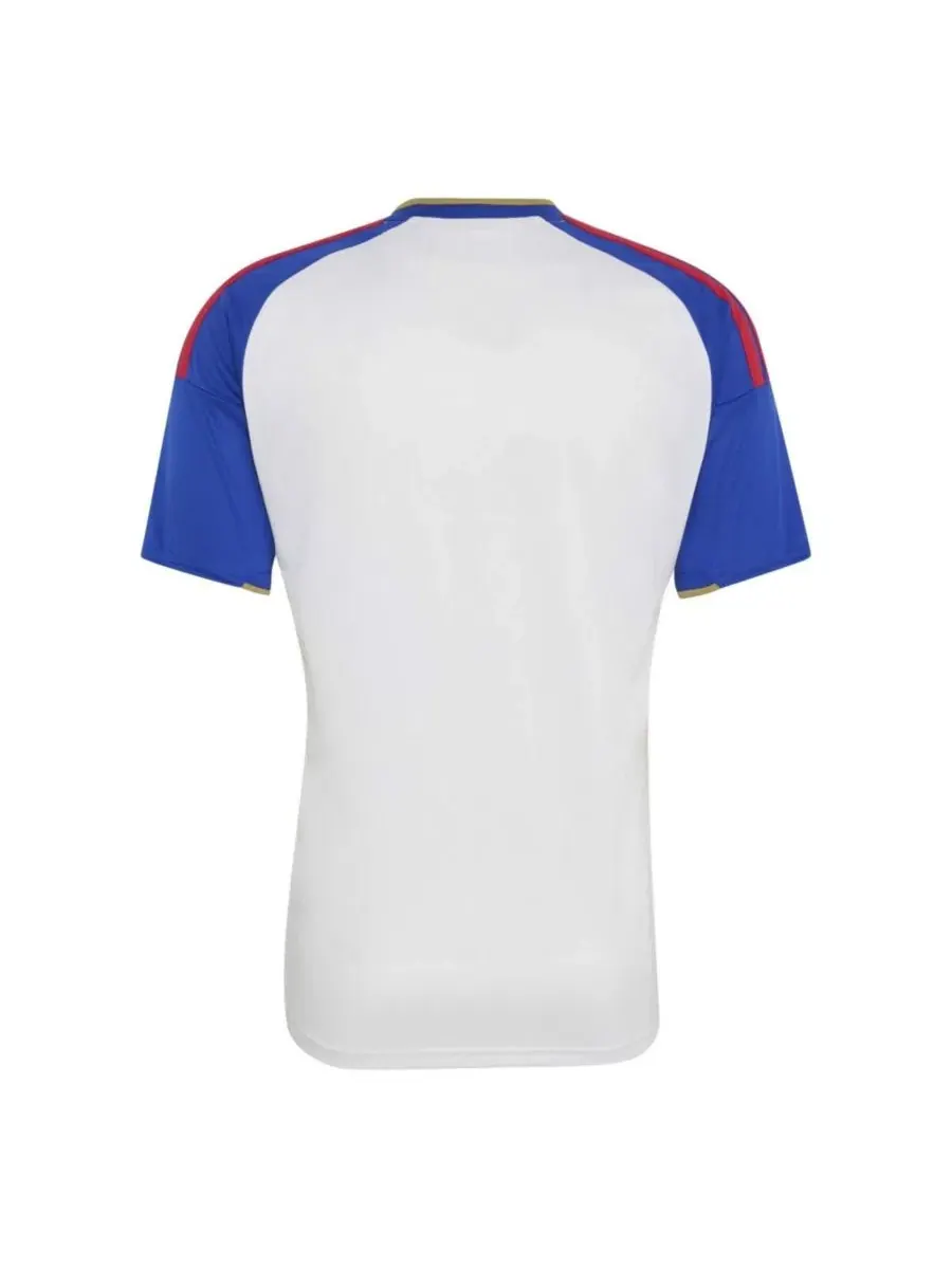 Футболка для болельщиков с длинным рукавом Olympique Lyonnais Home 2026/27 Replica Jersey adidas — изображение 7 из 7, белый