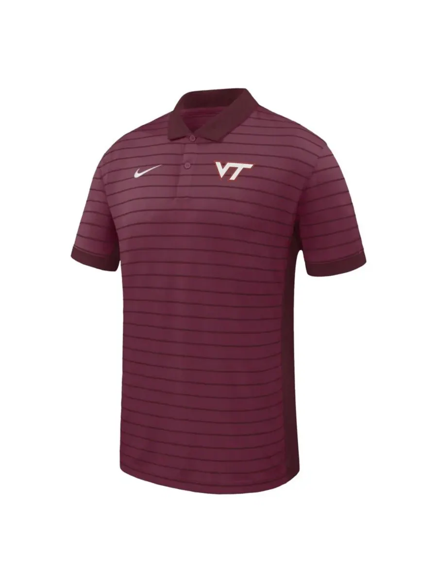 Поло Nike с технологией Dri-FIT, с коротким рукавом, Victory Stripe — изображение 2 из 3, гранат