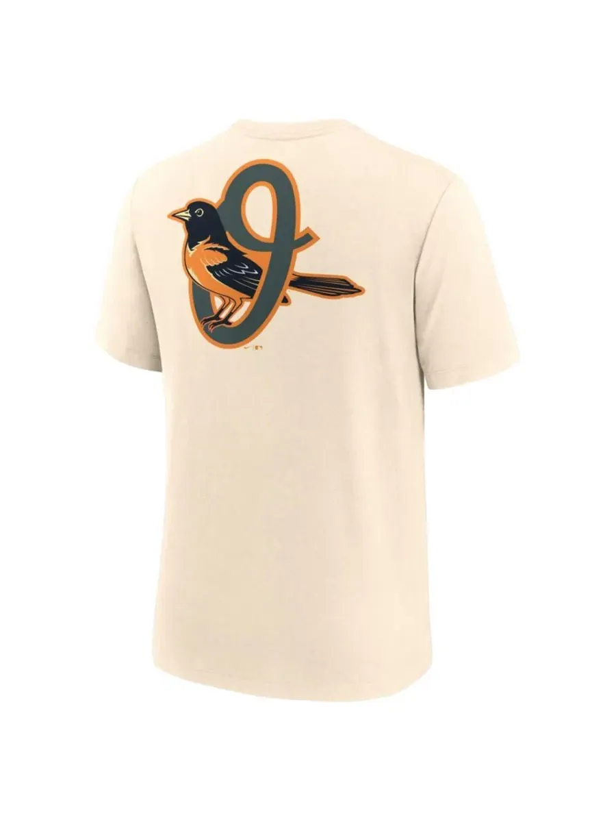 Футболка с коротким рукавом из трикотажной смесовой ткани Baltimore Orioles City Connect Legacy — изображение 4 из 4, бежевый