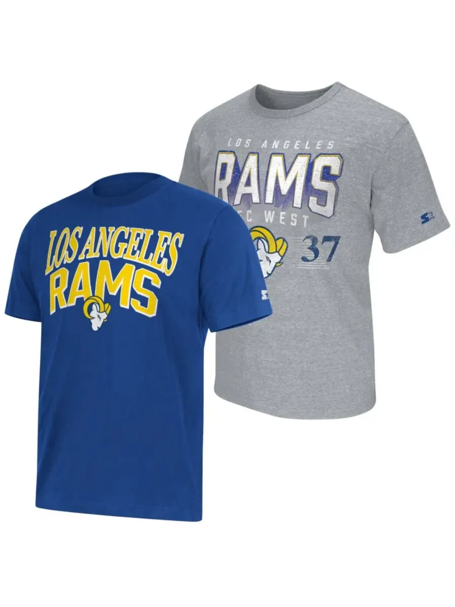 Комплект из 2 футболок с принтом команды Los Angeles Rams Starter