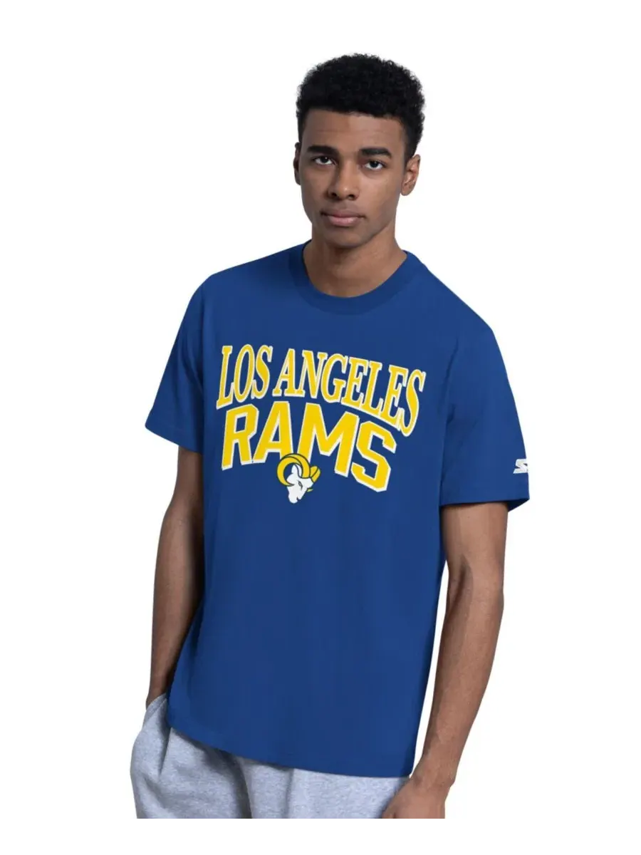 Комплект из 2 футболок с принтом команды Los Angeles Rams Starter — изображение 5 из 5, серый