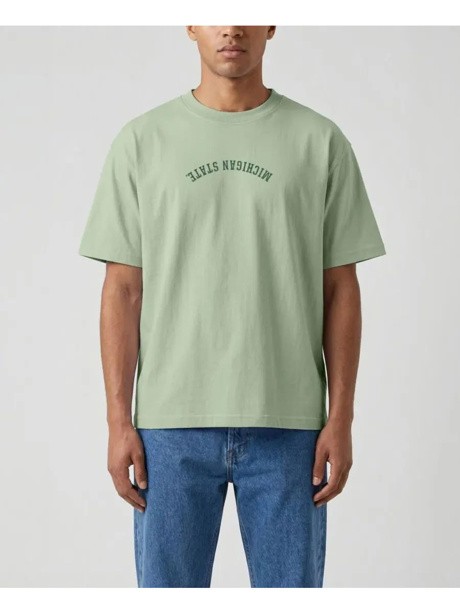 Футболка с вышивкой Michigan State Spartans Upside Down Uscape Apparel
