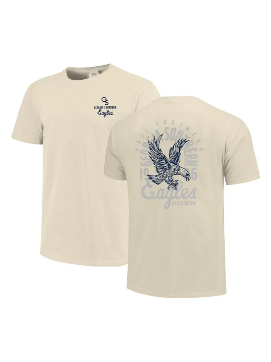 Мужская футболка с принтом Georgia Southern Eagles Comfort Colors Mascot Overlay Image One