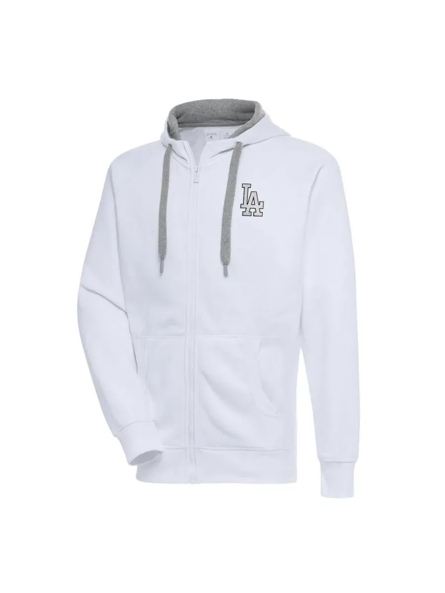 Худи на молнии Metallic Victory Los Angeles Dodgers Antigua