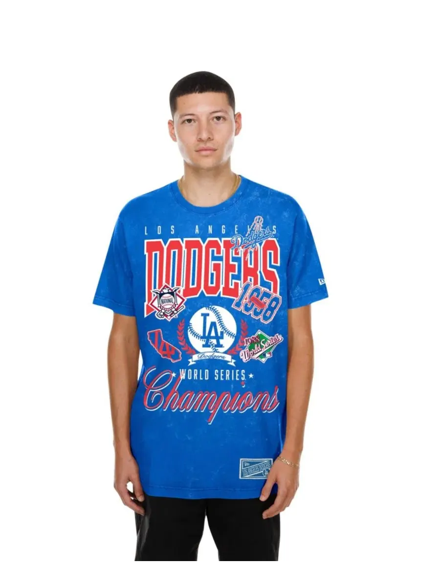 Футболка с принтом Mineral Wash Los Angeles Dodgers New Era