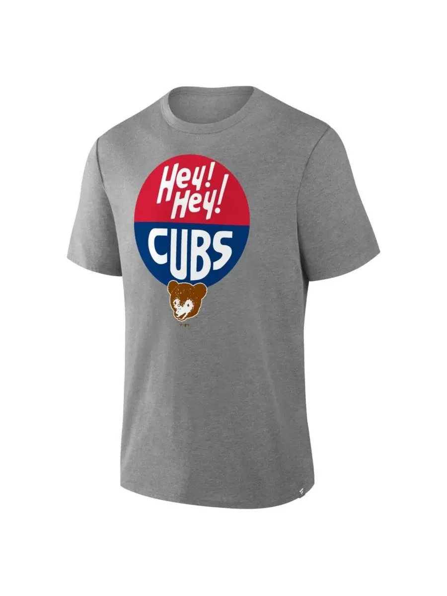 Футболка с принтом Chicago Cubs Tribute IYKYK Fanatics — изображение 3 из 3, серый
