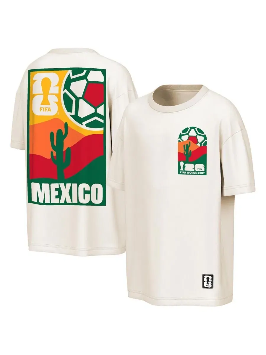 Футболка оверсайз с принтом Mexico National Team FIFA World Cup 2026 Post Card Outerstuff
