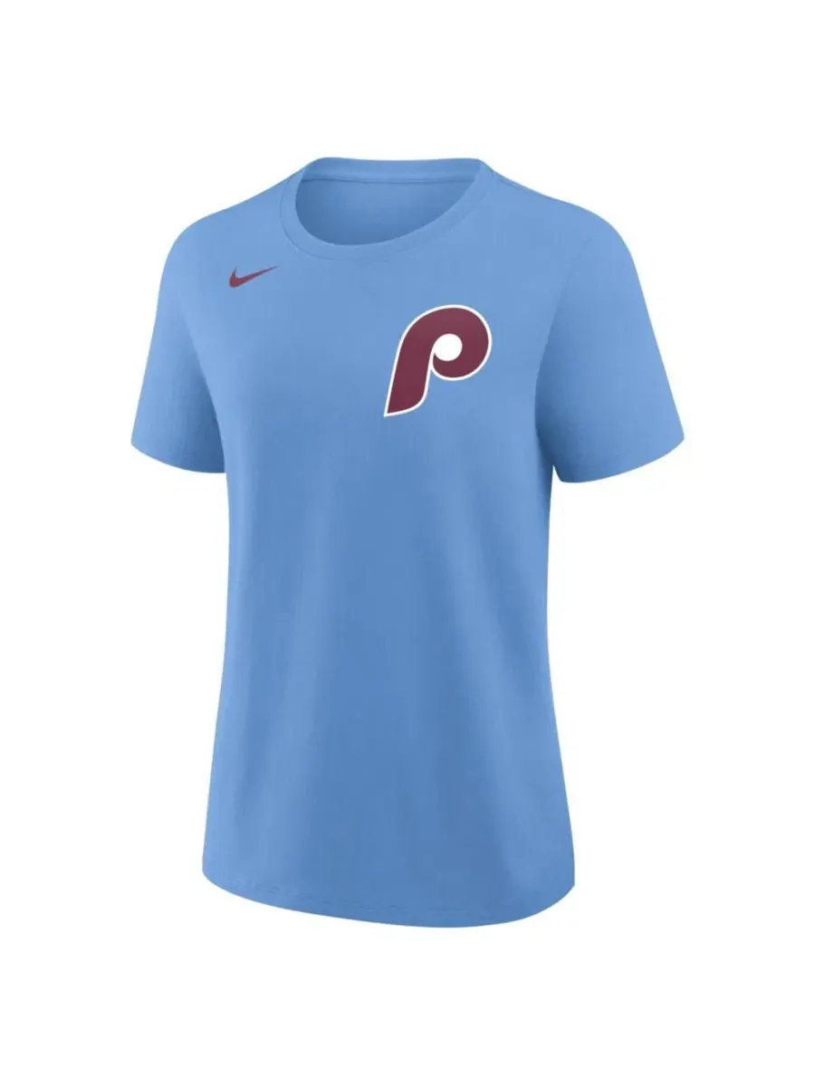 Футболка с принтом Trea Turner Light Blue Philadelphia Phillies Nike — изображение 2 из 3, светлый синий