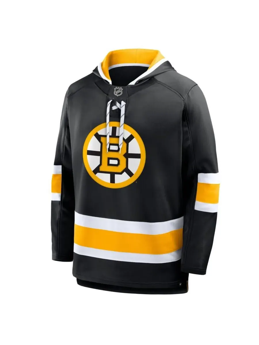 Fanatics Мужская черная флисовая толстовка Boston Bruins Prime Time — изображение 2 из 3, черный