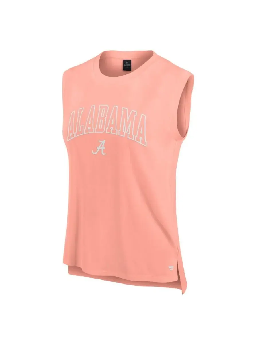 Fanatics Женская майка для спортзала Coral Alabama Crimson Tide Studio Gym Tank Top — изображение 3 из 3, коралл