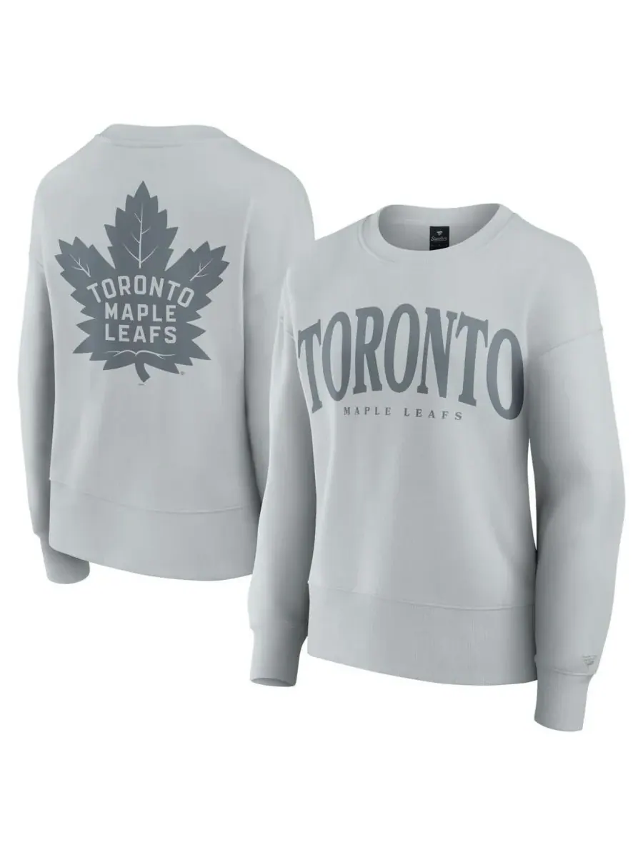 Fanatics Женская серая толстовка-пуловер Toronto Maple Leaves Elements Flow