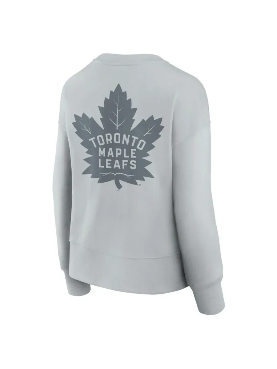Fanatics Женская серая толстовка-пуловер Toronto Maple Leaves Elements Flow — изображение 2 из 3, серый