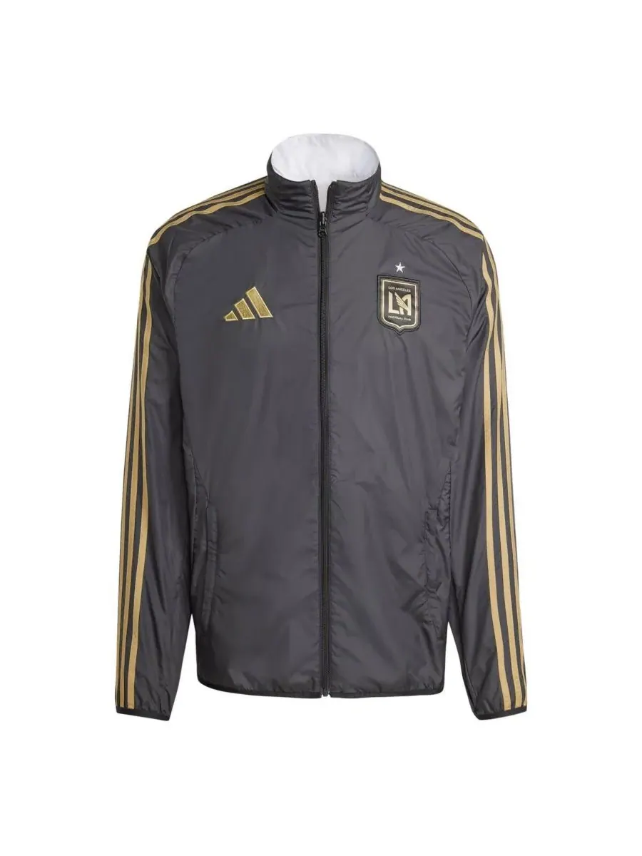 Adidas Мужская двусторонняя куртка на молнии LAFC 2025 Anthem