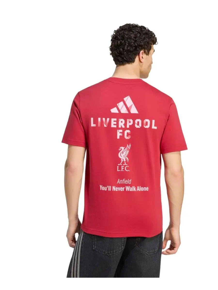 Футболка с принтом Liverpool — изображение 3 из 5, красный