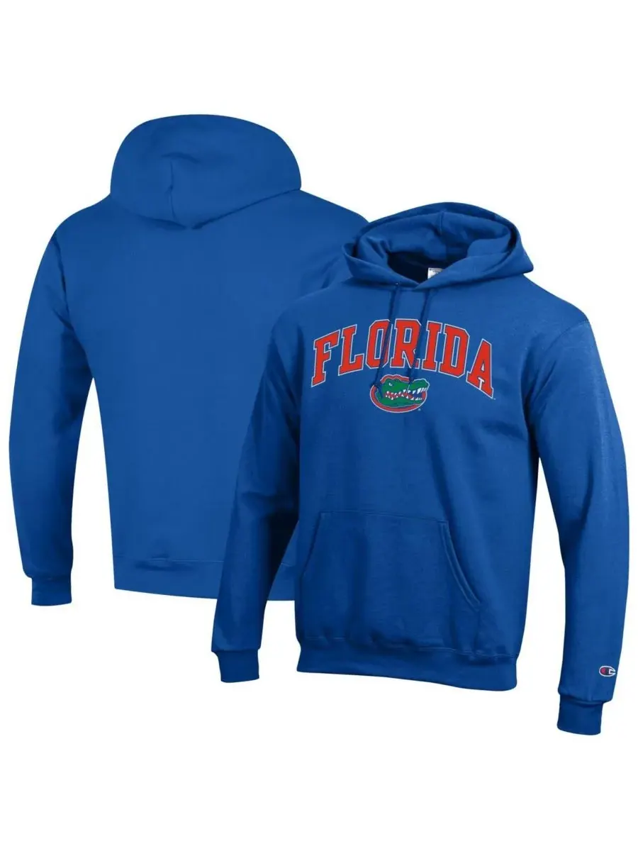 Мужская толстовка с капюшоном Royal Florida Gators с арочным логотипом Champion
