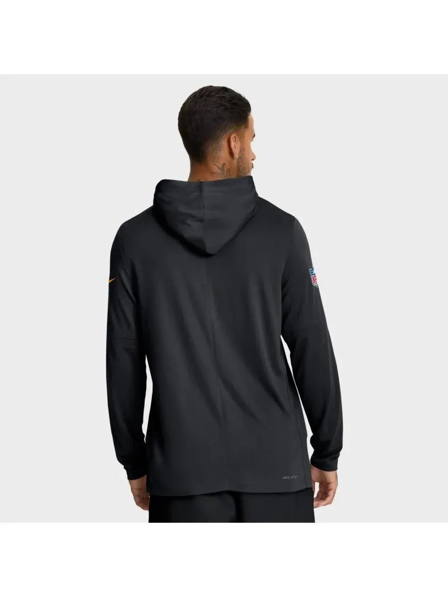 Nike Мужская черная толстовка с длинными рукавами Pittsburgh Steelers Big Tall Sideline Performance — изображение 2 из 5