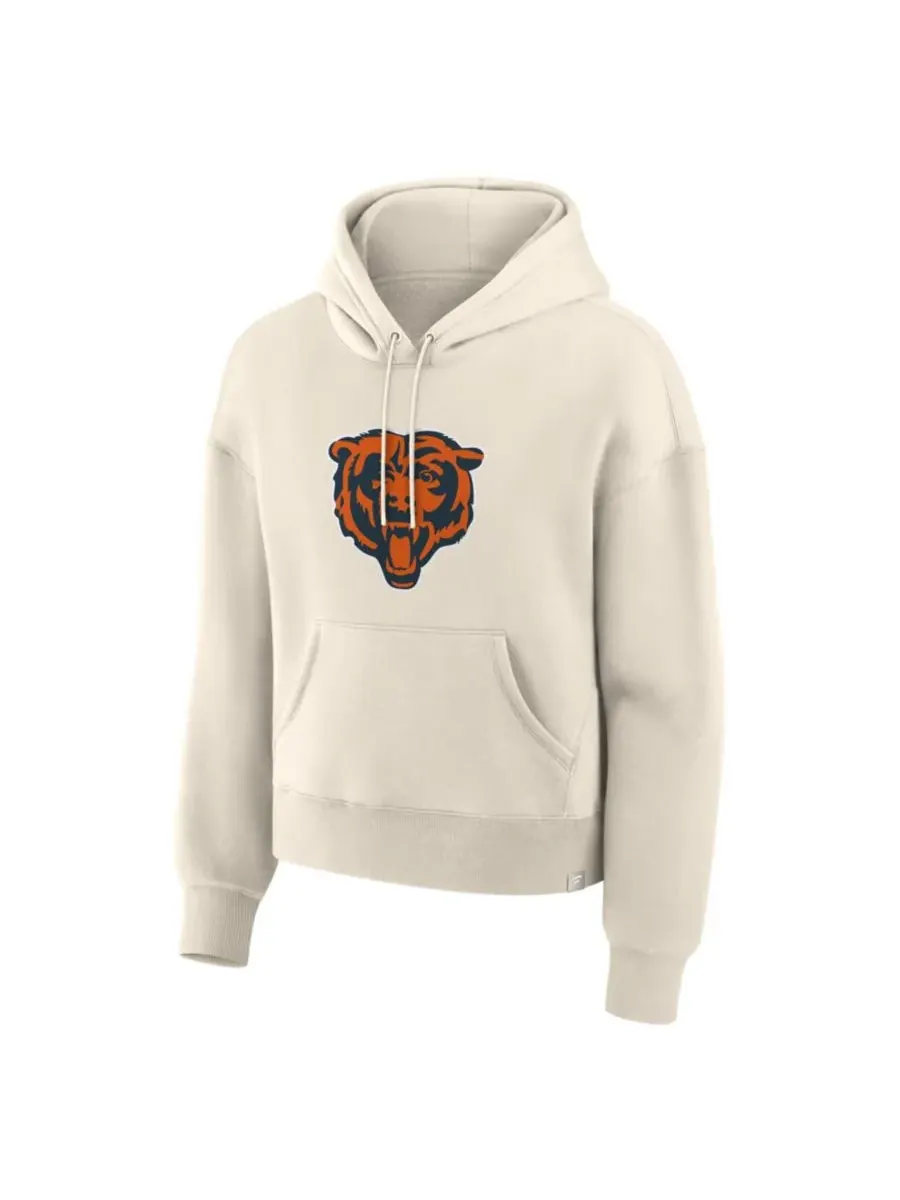 Fanatics Женская кремовая толстовка с капюшоном Chicago Bears Dove Legacy — изображение 2 из 5, бежевый